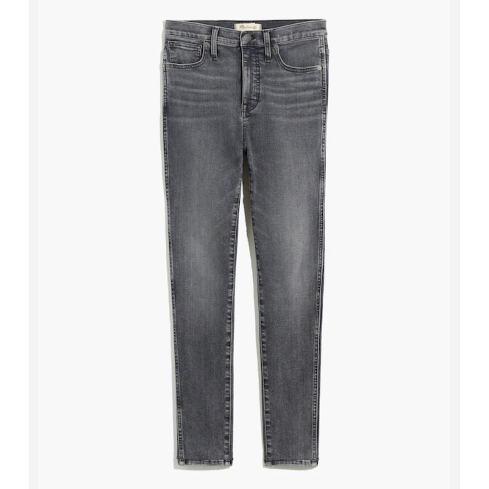 Madewell 9" High-Rise Skinny Jeans in Oakwood Wash‎ Grey Denim Women Size 27